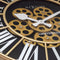 Moving Gear clock - Black - Large Wall Clock - 50cm -  "William" - NeXtime