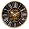 Moving Gear clock - Black - Large Wall Clock - 50cm -  "William" - NeXtime #color_black