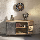 Moving Gear clock - Black - Large Wall Clock - 50cm -  "William" - NeXtime