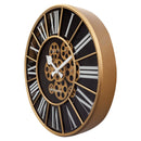 Moving Gear clock - Black - Large Wall Clock - 50cm -  "William" - NeXtime