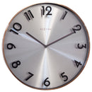 Wall clock 40cm - Silent - Metal - "Reflection"