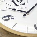 Horloge murale 39cm-Silencieux-Blanc-Métal- "Classic"