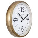 Wall clock 39cm - Silent - White - Metal - "Classic"