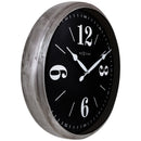 Horloge murale 39cm-Silencieux-Blanc-Métal- "Classic"