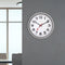 Horloge murale 45cm-Silent-Aluminium- "Station"