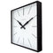 Wall clock 35x35cm - Silent - Stripes - Metal - "Be Square"