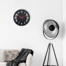 Large Wall Clock 50cm Domed Glass Lens - Silent - Glass - "Duomo 50"