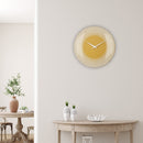 Large Wall Clock 50cm Domed Glass Lens - Silent - Glass - "Deep 50"