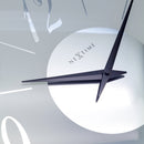 Wall clock 43cm - Silent - Glass - Frosted/Mirror - "Dali Round"