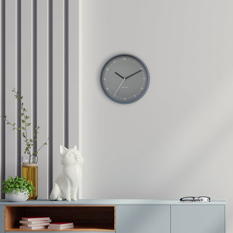 Horloge murale 30cm - Silencieuse - Aluminium - "Berlin"