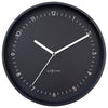 Berlin wall clock -  modern metal minimalist clock #color_Black