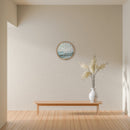 Wall clock 40cm - Silent - Green - Wood  -"Concord"