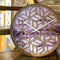 Horloge murale 40cm - Silencieuse - Violet - Bois - "Yogi"