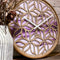 Horloge murale 40cm - Silencieuse - Violet - Bois - "Yogi"