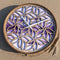 Horloge murale 40cm - Silencieuse - Violet - Bois - "Yogi"