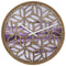 Wall clock 40cm - Silent - Purple - Wood - "Yogi"