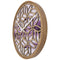 Wall clock 40cm - Silent - Purple - Wood - "Yogi"