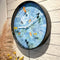 Wall clock 30cm - Silent - Blue - Plastic - "Pond"