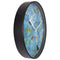 Wall clock 30cm - Silent - Blue - Plastic - "Pond"