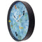 Wall clock 30cm - Silent - Blue - Plastic - "Pond"