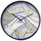 Wall clock 30cm - Silent - Grey - Plastic - "Koi"