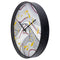 Wall clock 30cm - Silent - Grey - Plastic - "Koi"