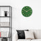 Wall clock 40cm - Silent - Green - Glass/Aluminium - "Classy Medium"