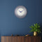 Large Wall Clock 50cm Domed Glass Lens - Silent - Glass - "Deep 50"