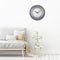 Large Wall Clock 50cm Domed Glass Lens - Silent - Glass - "Deep 50"