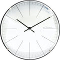 Front Picture 3506WI,Big Stripe Mini Dome,Table/ Wall clock,Silent,Plastic,White,#color_white