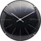 Front Picture 3506ZW,Big Stripe Mini Dome,Table/ Wall clock,Silent,Plastic,Black,