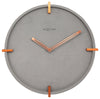 Front Picture 3515,Mohawk Wall,Wall clock,Silent,polyresin,Grey