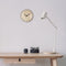 Table/Wall clock 20cm - Domed glass lens - Silent - Light Wood color - Glass - "Edge Wood Mini"