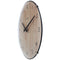 Table/Wall clock 20cm - Domed glass lens - Silent - Light Wood color - Glass - "Edge Wood Mini"