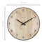 Horloge à poser / murale 20cm - Verre bombé - Silencieuse - Couleur bois clair - Verre - "Edge Wood Mini"