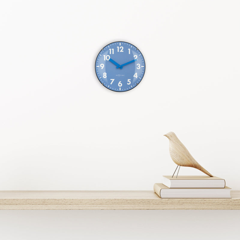 Horloge à poser / murale 20cm - Verre bombé - Silencieuse - Verre - "Duomo Mini"