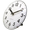 Table/Wall clock 20cm - Domed glass lens - Silent - Glass - "Duomo Mini"