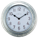 Horloge murale d'extérieur résistante aux intempéries - 22cm - Métal - Galvanized  Poppy