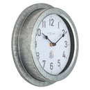 Wetterfeste Wanduhr für draußen - 22cm - Metall - Galvanized  Poppy