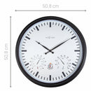 Station météo - Horloge murale - Résistante aux intempéries - 50,5 cm et Sunflower