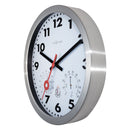 Weatherstation - Wall Clock - Weatherproof - 35cm - Silent - Aluminium - Clematis