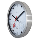 Weatherstation - Wall Clock - Weatherproof - 35cm - Silent - Aluminium - Clematis