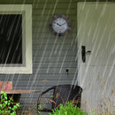 Weatherstation - Wall Clock - Weatherproof - 26cm - Polyresin - Aster