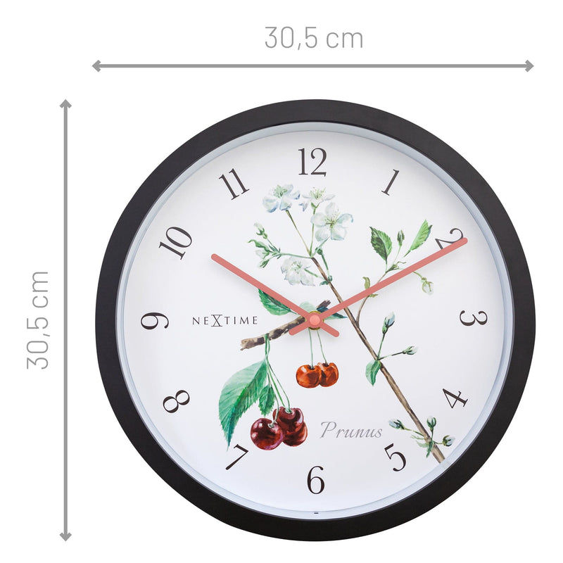 Horloge d'extérieur résistante aux intempéries - 30,5 cm - Prunus