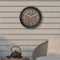 Weatherstation - Wall clock - 23.5 cm -weatherproof - Jasmine