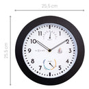 Weatherstation - Wall clock - 25.5 cm -weatherproof - Daisy