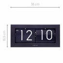 Flip Clock - Tisch,- Wanduhr -Metall - 36x16x8.5cm -Big Flip