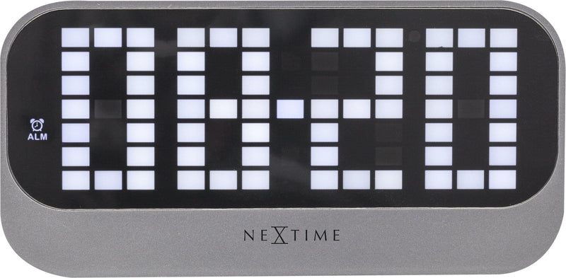 Front Picture 5211ZW,Loud Alarm,Alarm clock,LED,ABS,Black,