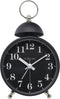 Front Picture 5213ZW,Single Bell,Alarm clock,Silent,Metal,Black,
