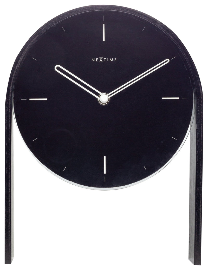 Front Picture 5225ZW,Noa Table,Wall clock,Wood,Black